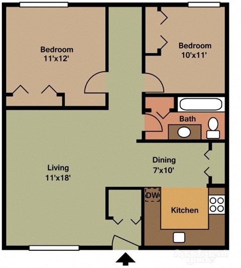 a diagram of a floor plan of a house